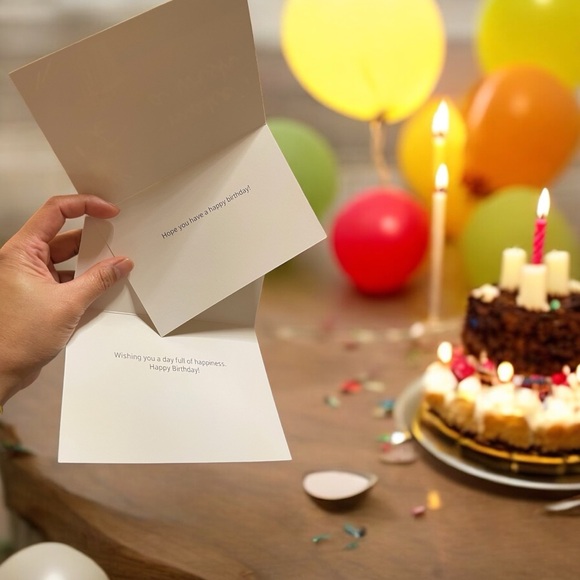 2 Pcs Birthday Greeting Cards with Envelopes Blessing Messages 🎁🎊🎉 - Picture 4 of 5